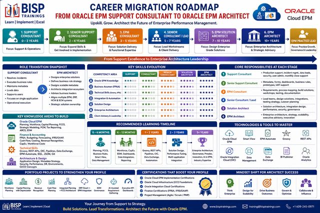 The Oracle EPM career ladder